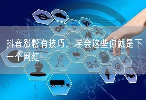 抖音涨粉有技巧，学会这些你就是下一个网红!