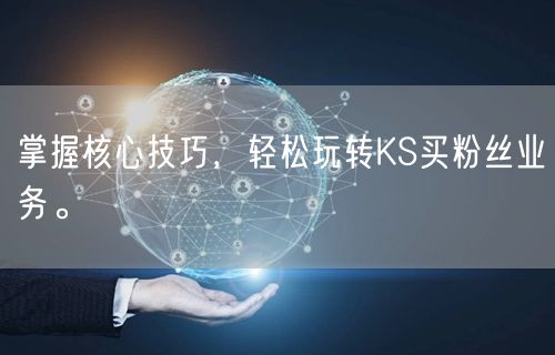 掌握核心技巧，轻松玩转KS买粉丝业务。