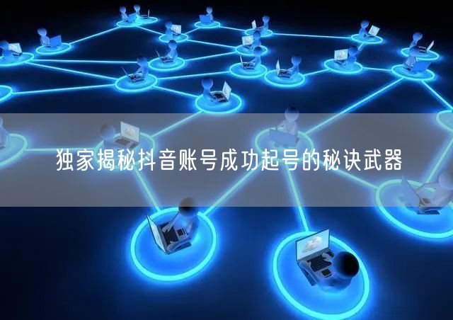 独家揭秘抖音账号成功起号的秘诀武器